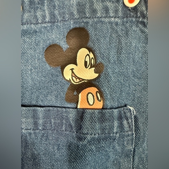 Disney Baby Mickey Mouse Denim Romper | Size 3-6 Months | NWT - Picture 4 of 9